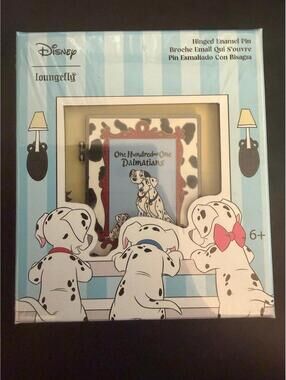 Loungefly Disney 101 Dalmatians 3" Hinged Book Pin LE 1300